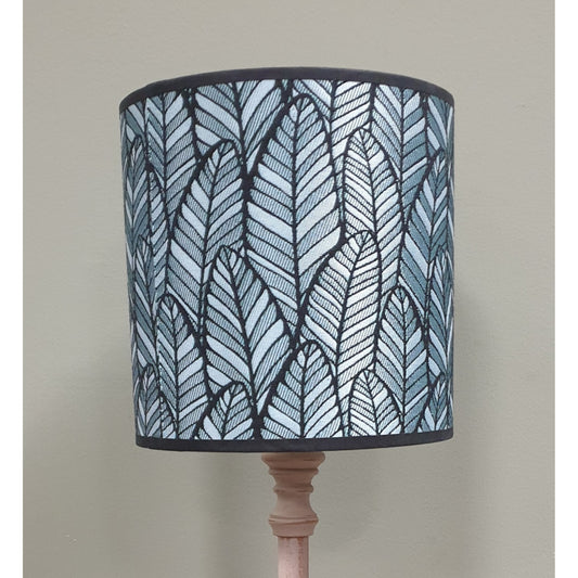 Leafy Blue Lampshade