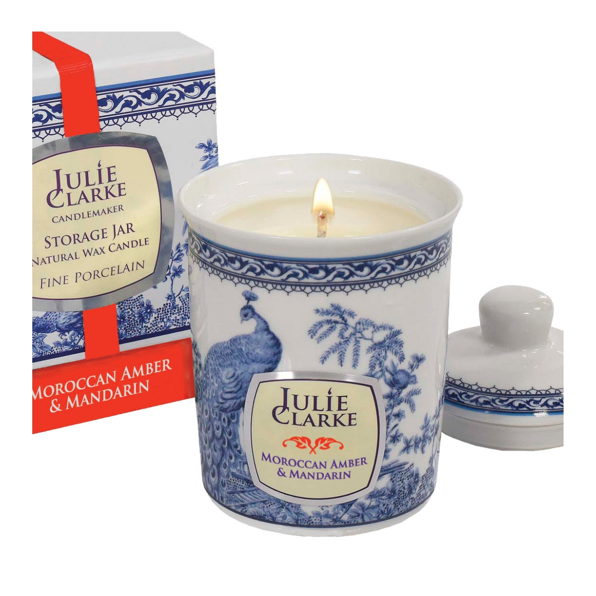 Julie Clarke Moroccan Amber and Mandarin Peacock Candle