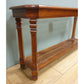Two Tier Glass Top Console Table